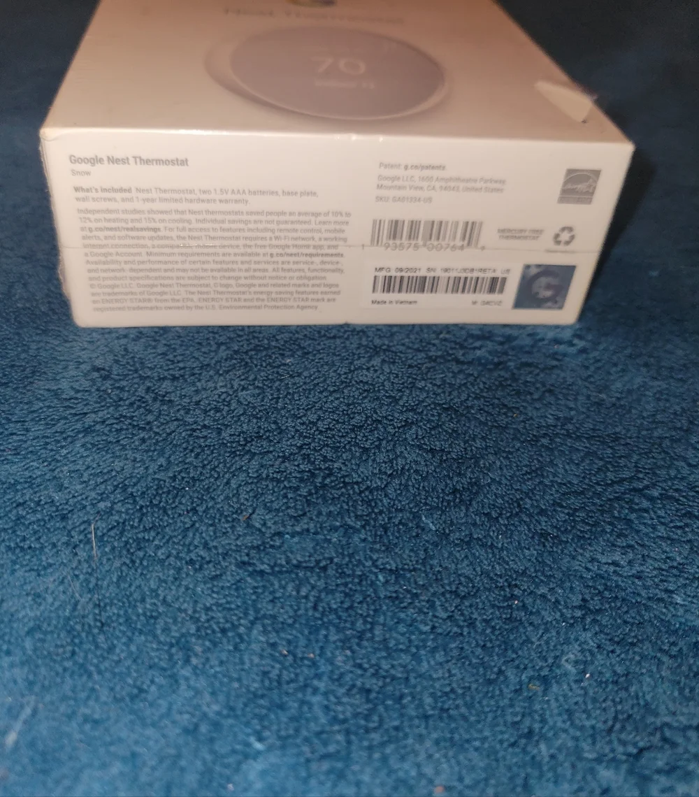 Google Nest Thermostat -NIB
